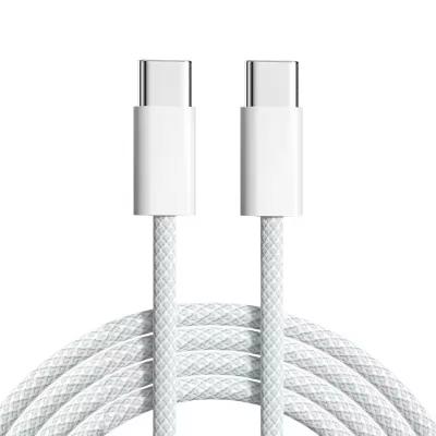 China White USB 2.0  Type C To Usb Type C Charging Cable For Mobile Phone Charging for sale