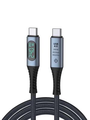 Китай USB 4.0 тип USB C на USB C кабель передачи данных быстрая зарядка 100 Ватт 40 Гбит / с продается