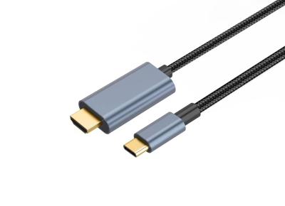 China Brede compatibiliteit 30HZ 4K Type-C tot HDMI 1.4 Kabel Nylon gebreide versterking Te koop