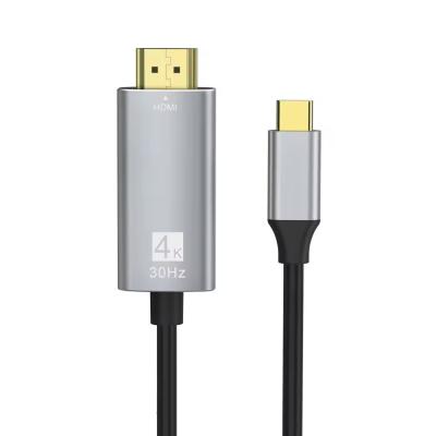 China Aanpasbare 30HZ 4K HDMI 1.4 kabel Type-C naar HDMI Wide Compatibility Data Transfer Te koop