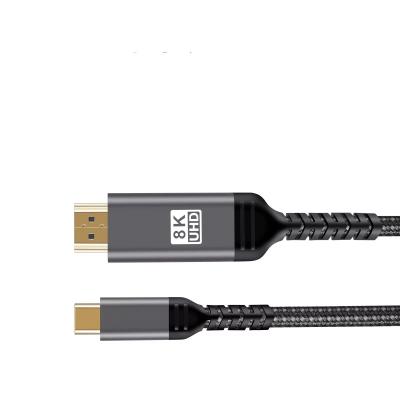 Chine OEM 60HZ 8K Type-C vers HDMI 2.1 câble, HDMI 2.1 vers USB C Dongle Couleur personnalisée à vendre