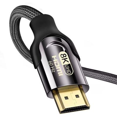 China 60HZ 8K Hdmi To Hdmi 2.1 Cable 1M 1.5M 2M For HDTV Projector PC HDMI Data Transfer for sale