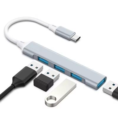 China OEM 4 In 1 Hub Docking Station USB A HDMI RJ45 Typ C Kleine Größe Mehrfarbe zu verkaufen