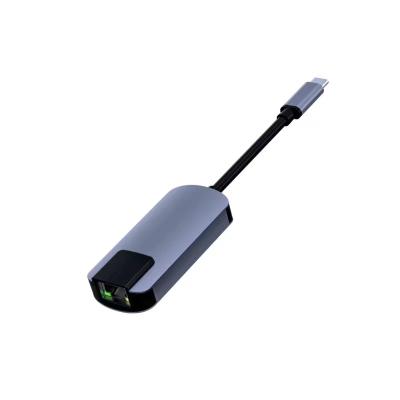 China Anpassungs-Aluminium-Ethernet-Adapter 2.5G USB Typ-C zu RJ45-Wandler zu verkaufen