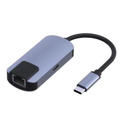 Cina Trasmissione dati USB Tipo C ad Ethernet Adapter, convertitore tipo c a rj45 in vendita