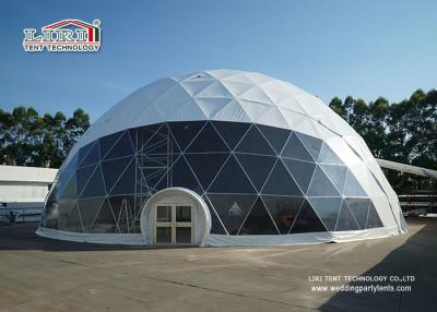 China barracas portáteis especiais da abóbada Geodesic de 25m, barraca transparente da abóbada do Pvc para o partido exterior à venda