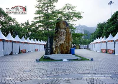 China Linha máxima alta barraca branca do telhado do pagode de 5x5m para a exposição provisória à venda