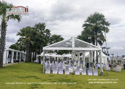 China Canopy Luxury Wedding Tents With Flame Retardant PVC Sidewall for sale