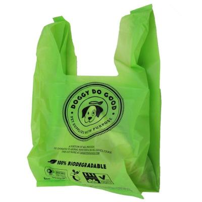 China Custom Recyclable Printed Vest Plastic Bag Carrier Bag T-Shirt Poly Printed Shopping Bag for sale