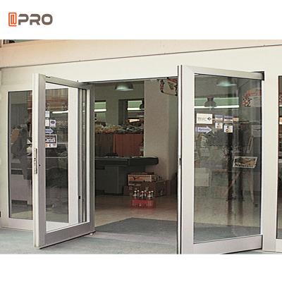 China Customize (Please Contact Us) Front Entrance Sight Glass Exterior Aluminum Swing Door for sale