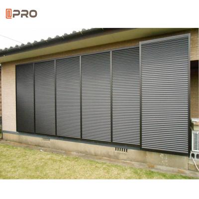 China Strong Australia New Design External Customized Aluminum Sunshades Canopy Shutter Wall for sale