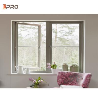 China Swing APPO Simple Design Aluminum Casement Swing Glass French Windows for sale