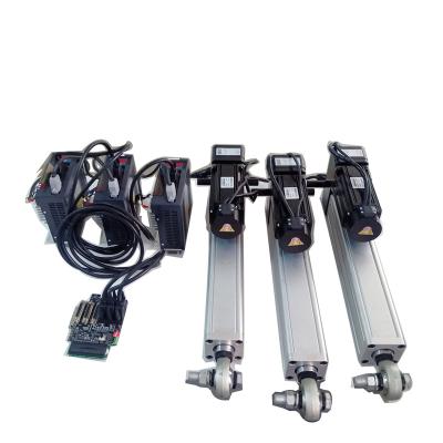 China Aluminum servo motor 3DOF actuator kits speed 250mm/s for 9d vr simulator or vr simulator TMPF1-3DOF for sale