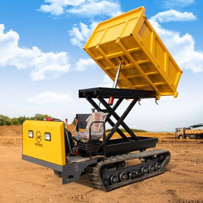 China Vielseitig zuverlässiger Mini-Crawler-Dumper mit 500 kg hoher Spitze zu verkaufen