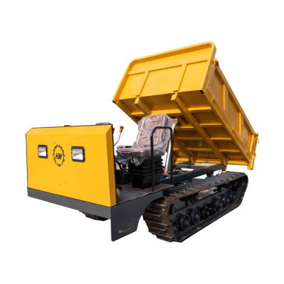 China Mini Crawler Dumper confiable 2.5km/h Acero rastreado fuera de la carretera camión de basura en venta