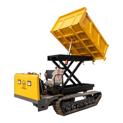 Cina CE Rubber Track Mini Crawler Dumper 1.2ton 3500*1500*1700 Dimensioni in vendita