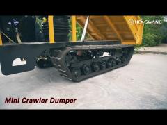 Tracked Mini Crawler Dumper 3 Ton Self Loading All Terrain For Garden