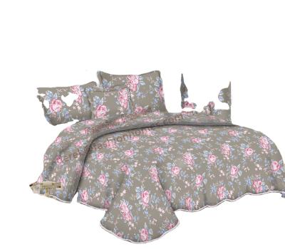 China Modern Floral Printed Comforters Bedspread Sets 100% Polyester Microfiber for sale