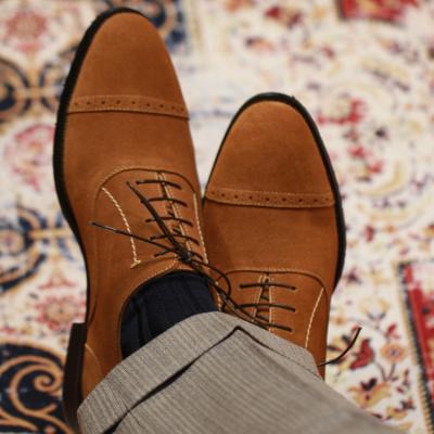 China Other Latest Hand Made Shoe Trends Custom Styles Brown Suede Leather Dress Men Fashion Classic Shoes for sale