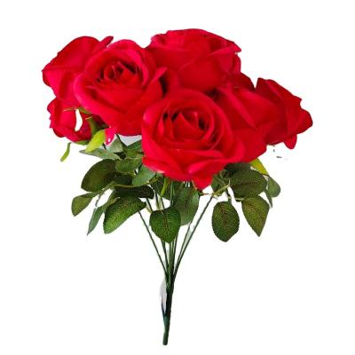 China High Simulation YJ red silk rose flower valentines day gift for valentines day 54 colours roses artificial flowers hot selling for sale