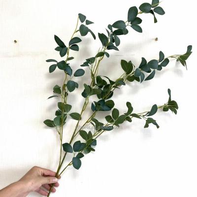 China High Simulation YJ china factory other decorative flowers and plants  high quality 65cm real touch artificial plant Eucalyptus for sale