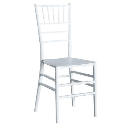 China High quality YJ Plastic gold bamboo chair Milky white simple table chair household light luxury outdoor pp chair wedding banquet for sale