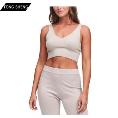 China 2020 Tong Sheng Winter Oversized 2020 Luxury Anti-wrinkle Ladies Cashmere Women Sweaters Tank Tops 100% Cashmere Cropped Vest for sale