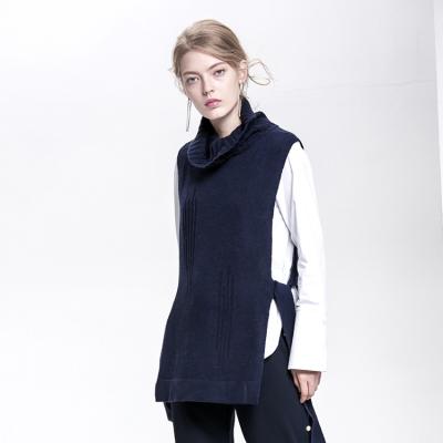 China Custom Size Anti-Pilling Sweater Criss Cross Coat Women Sleeveless Vest for sale