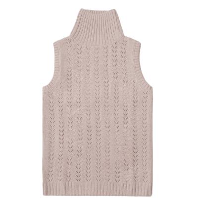 China Anti-pilling Latest Design Sleeveless Knit Female Custom Sweater Vest for sale