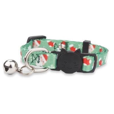 China Christmas Festival Dog Collar DETACHED Personalized Adjustable Pet Cat Collar No Minimum Order Custom for sale