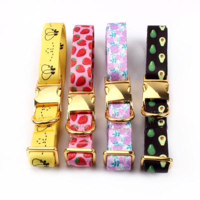 China Viable Manufacturer Custom Hardware Detached Buckle Pet Collar Leash Harness Factory Cat Collar Dog Collar for sale