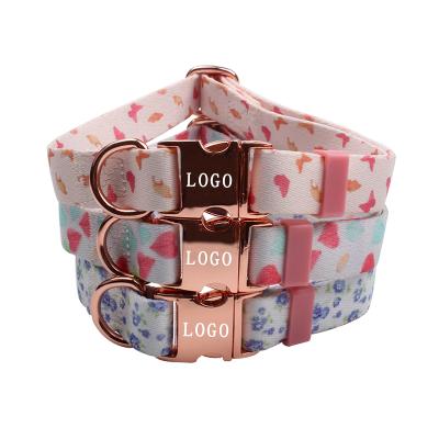 China 2.0cm wide DETACHED pet collar fashion dog training collar with metal plastic buckle for sale for sale