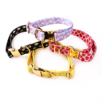 China Factory Wholesale SPARE Products Collar Dog Buckle Collar Good Quality Pet Heat Transfer Printed Metal SPARE Personalized Polyester for sale