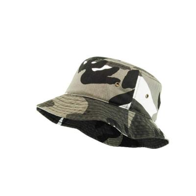 China Image 100% Washed Cotton Bucket Hat Summer Outdoor Military Hat for sale