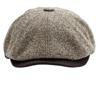 China 2021 Image Men's Taxi Driver's Wool Newsboy And Ivy Button Hat Cap for sale