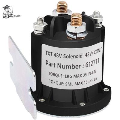 China Easy Installation 48 Volt Solenoid For 2010-Up EZGO TXT Electric Golf Cart OEM#612711 for sale