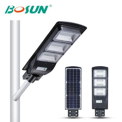 China GEBOSUN ROAD 400w 80w 120w led 300w Allinone All One 90w Integrated 30w 250w Integr 60w Outdoor Aluminum Solar Street Light for sale