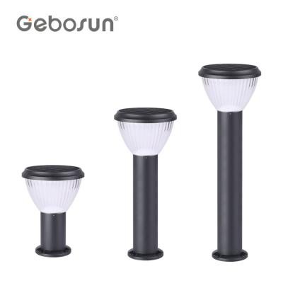 China With mono solar panel in high work efficiency > 21% GEBOSUN China manufacturer cheap outdoor waterproof led solar garden light ip65 for sale