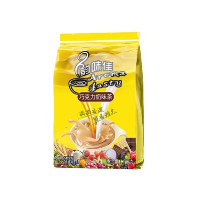 China Instant Food Ingredient Chocolate Flavored Milk Tea Factory Wholesale Free Sample High Quality Solid Drink Powder 1KG Bag for sale