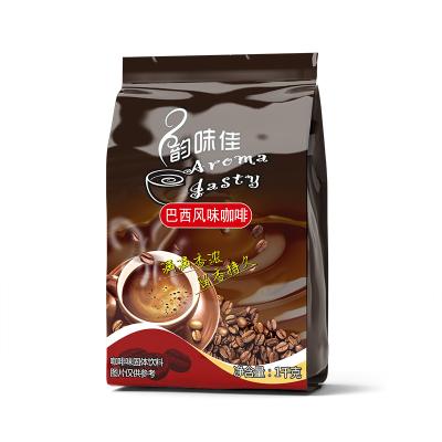 China Factory Wholesale Free Sample Brazilian Coffee Food Ingredient Style Coffee Powder 1KG High Quality Solid Bag for sale