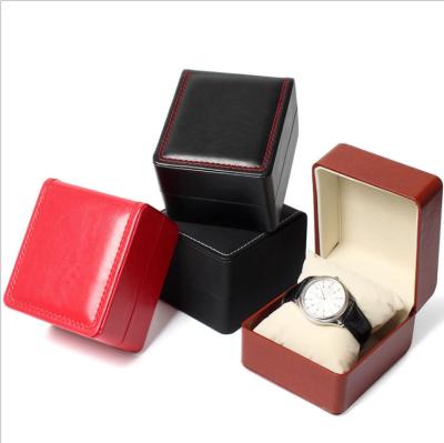 China Wholesale Hot Recycled Materials Selling PU Watch Box Jewelery Gift Box Packaging Watch Box for sale