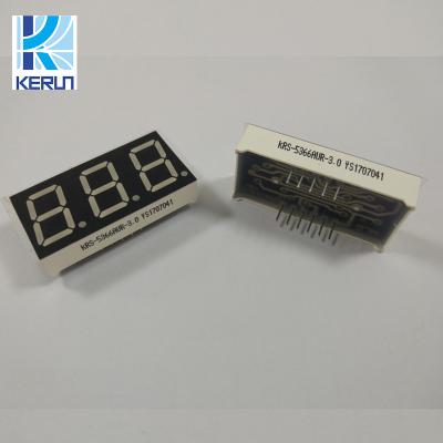 China Blue 0.56inch 3 Digit LED Display 14.2mm height For Treadmill for sale