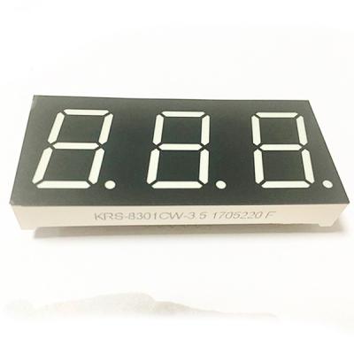 China 0.80 Inch Alphanumeric Segment Display Three Digit Common Cathode for sale