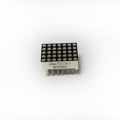 Chine Couleur orange de petite taille du module 1.9mm d'affichage à LED de 0,7 pouces 5X7 Dot Matrix à vendre