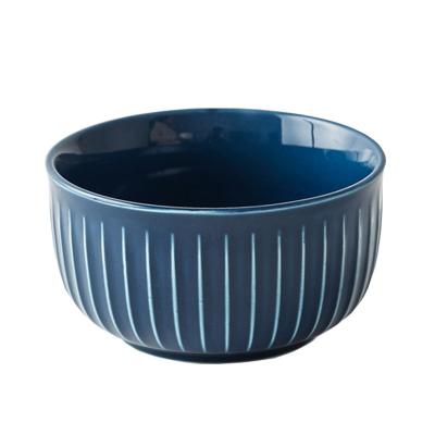 China Plain Viable Nordic Ceramic Color Household Dish Set Household Dish Style Dish Single Rice Bowl Noodle Bowl Hepburn Dinner Dish for sale