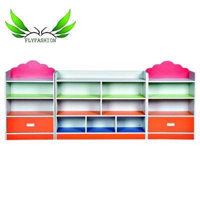 China Kindergarten Children Furniture MDF Combined Kids Cabinet for sale