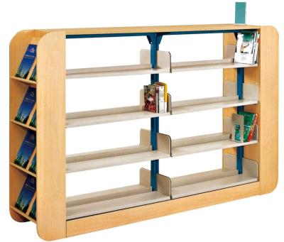 China PANEL Mobile Bookcase Furniture Wooden Shelf School Bookcase for sale