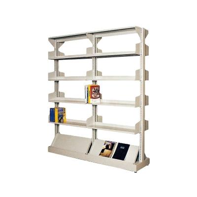 China Double Face Function Bookcase Furniture Modern Metal Book Shelves Bookrack for sale