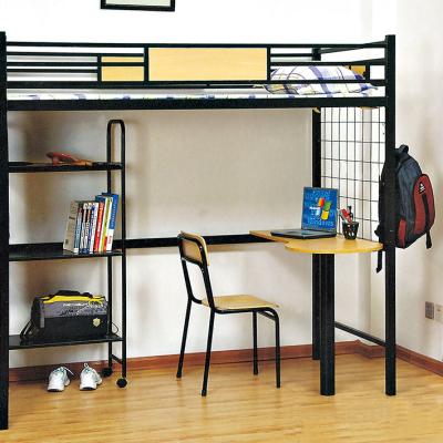 China Dorm Bed Wholesale Knock Down Modern Heavy Duty Metal Double Bunk Bed for sale