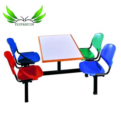 China Restaurant set canteen table and chair set school dining room dining table for refectory for sale